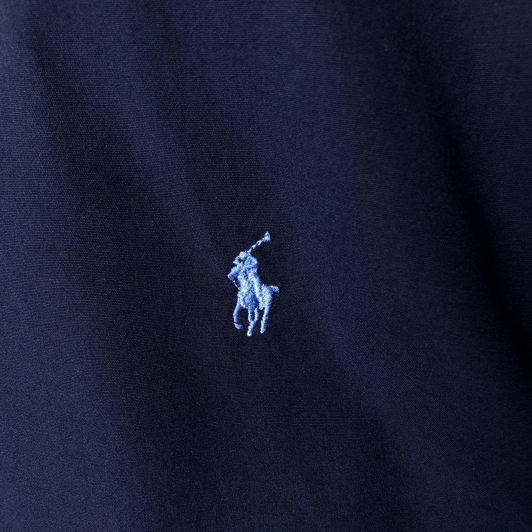Ralph Lauren long sleeve button down shirt, men's XL size cotton navy blue type Vintage Second Hand