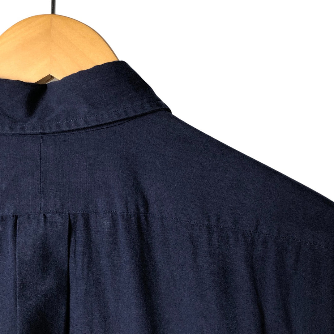 Ralph Lauren long sleeve button down shirt, men's XL size cotton navy blue type Vintage Second Hand