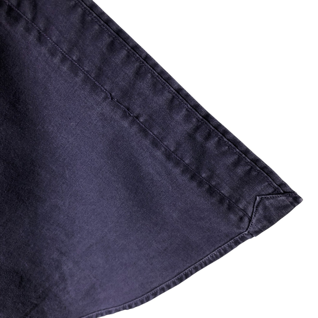 Ralph Lauren POLO by Ralph Lauren long sleeve button down shirt, men's XL size cotton Navy blue Vintage Second Hand