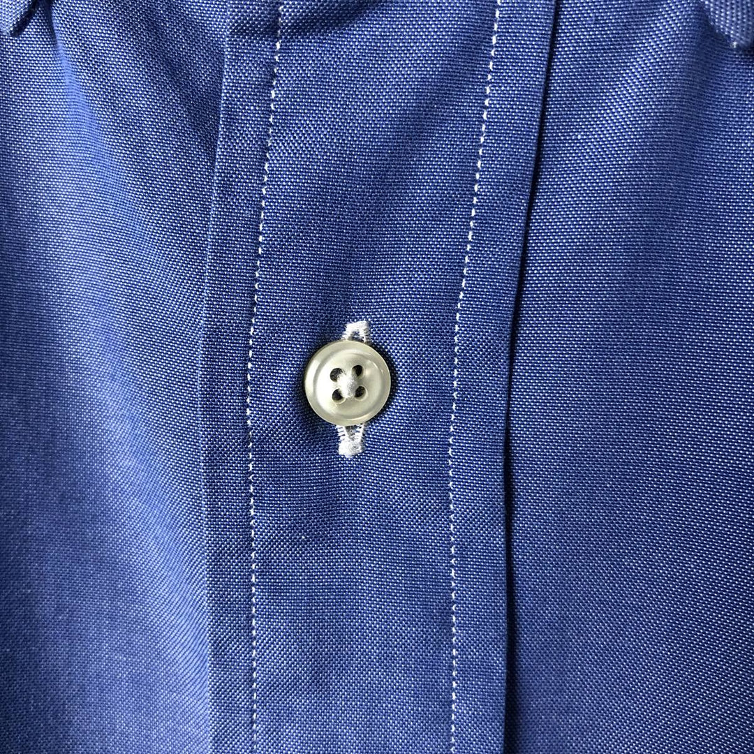 Ralph Lauren CUSTOM FIT long sleeve button down shirt, men's XL size cotton Blue type light blue Vintage Second Hand