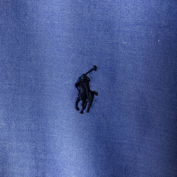 Ralph Lauren CUSTOM FIT long sleeve button down shirt, men's XL size cotton Blue type light blue Vintage Second Hand