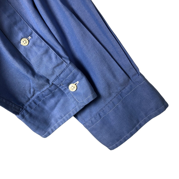 Ralph Lauren CUSTOM FIT long sleeve button down shirt, men's XL size cotton Blue type light blue Vintage Second Hand