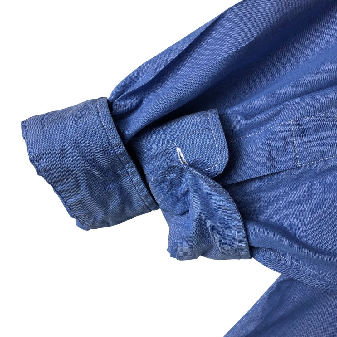 Ralph Lauren CUSTOM FIT long sleeve button down shirt, men's XL size cotton Blue type light blue Vintage Second Hand