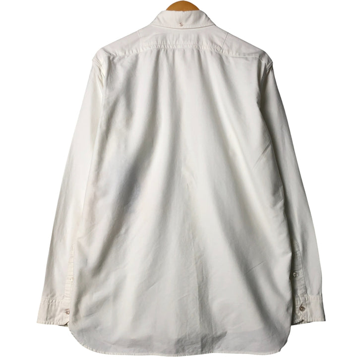 Ralph Lauren long sleeve button down shirt, men's size M cotton white type Vintage Second Hand