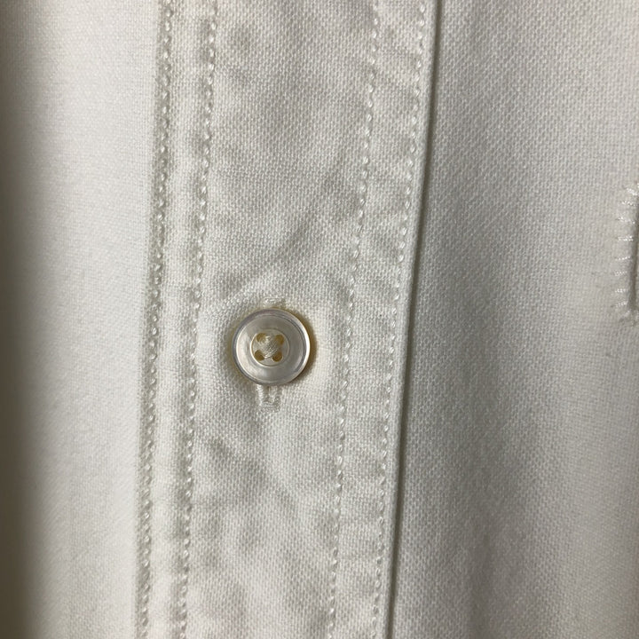 Ralph Lauren long sleeve button down shirt, men's size M cotton white type Vintage Second Hand