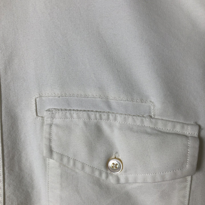 Ralph Lauren long sleeve button down shirt, men's size M cotton white type Vintage Second Hand