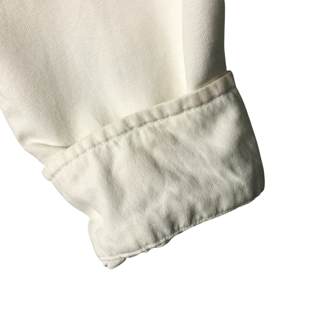 Ralph Lauren long sleeve button down shirt, men's size M cotton white type Vintage Second Hand