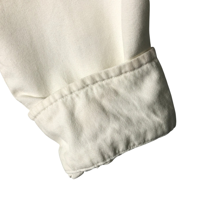 Ralph Lauren long sleeve button down shirt, men's size M cotton white type Vintage Second Hand