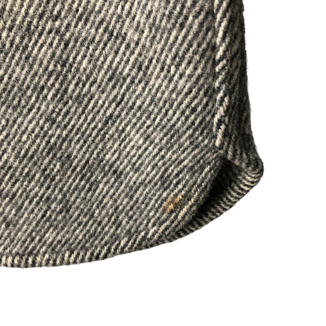 Vintage 1970'S WOOLRICH wool shirt, men's size L unclear black type Vintage Second Hand