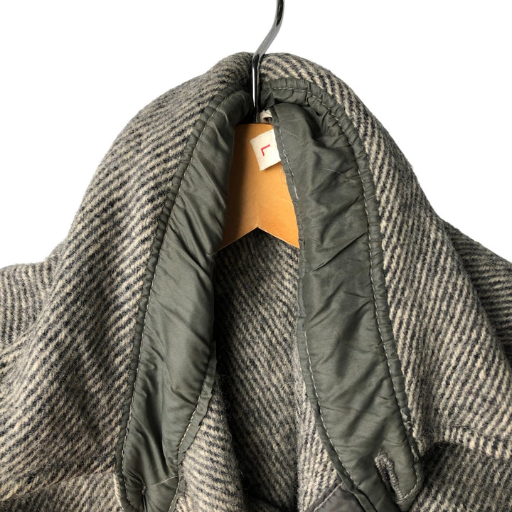 Vintage 1970'S WOOLRICH wool shirt, men's size L unclear black type Vintage Second Hand