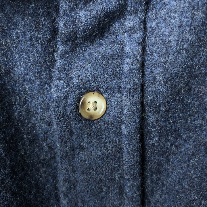 Pendleton wool shirt, men's size XXL wool navy blue type Vintage Second Hand