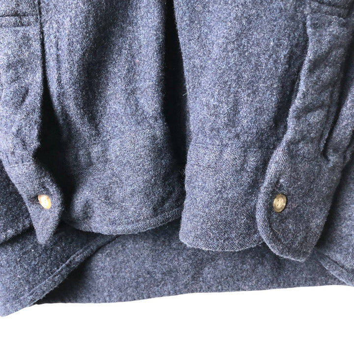 Pendleton wool shirt, men's size XXL wool navy blue type Vintage Second Hand