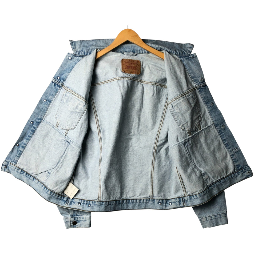 90'S Levi's 70503-0208 Denim Jacket, Men's XL, Vintage cotton blue type Vintage Second Hand