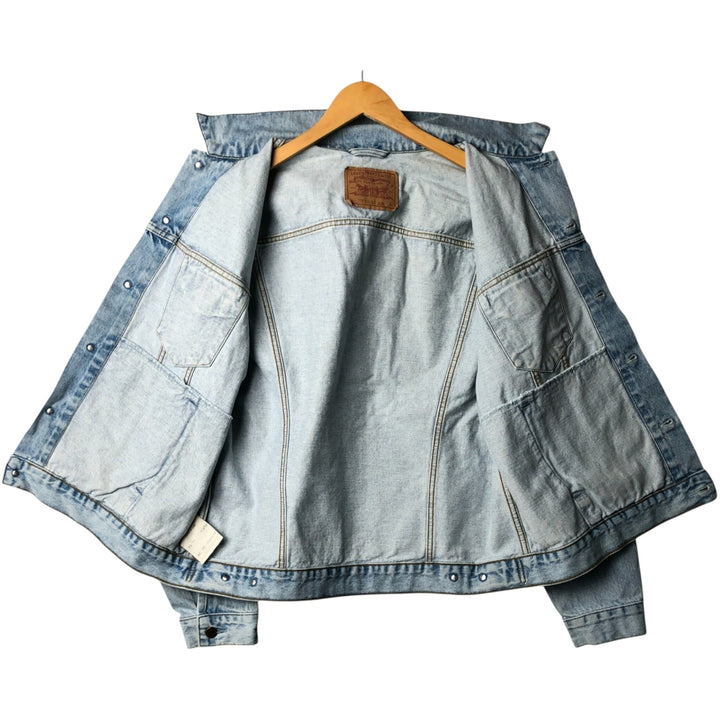90'S Levi's 70503-0208 Denim Jacket, Men's XL, Vintage cotton blue type Vintage Second Hand