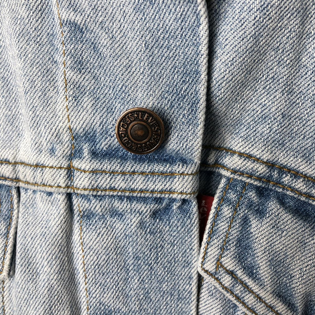 90'S Levi's 70503-0208 Denim Jacket, Men's XL, Vintage cotton blue type Vintage Second Hand