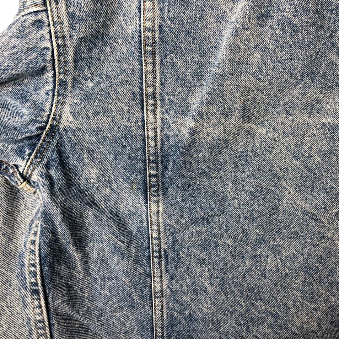 90'S Levi's 70507-0219 Chemical Wash Denim Jacket, Made in USA, Men's Size Medium, Vintage cotton blue type Vintage Second Hand