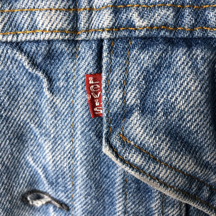 80'S Levi's 70506-0214 denim jacket, denim jacket, made in USA, men's size S, vintage cotton blue type Vintage Second Hand