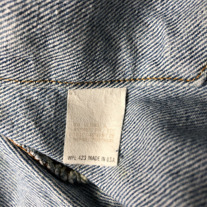 80'S Levi's 70506-0214 denim jacket, denim jacket, made in USA, men's size S, vintage cotton blue type Vintage Second Hand