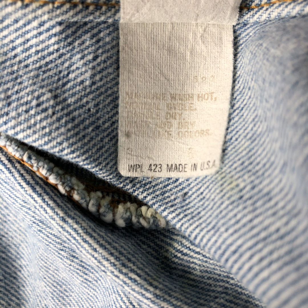 80'S Levi's 70506-0214 denim jacket, denim jacket, made in USA, men's size S, vintage cotton blue type Vintage Second Hand