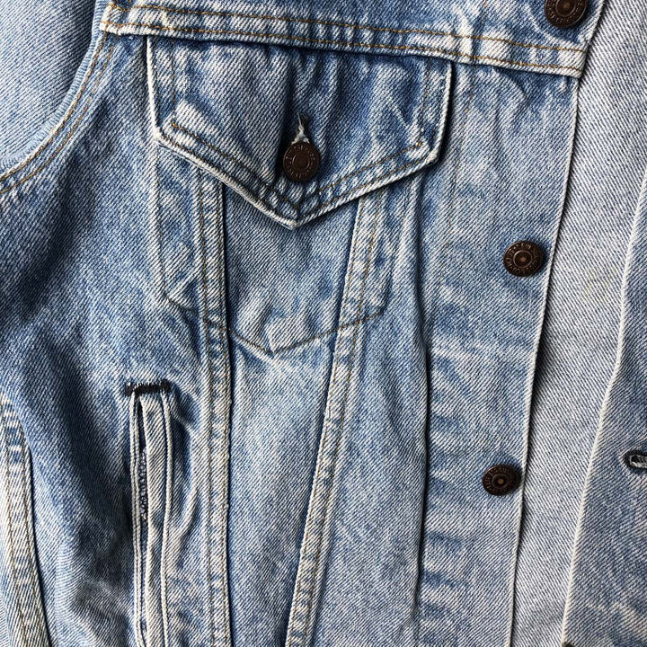 80'S Levi's 70506-0214 denim jacket, denim jacket, made in USA, men's size S, vintage cotton blue type Vintage Second Hand