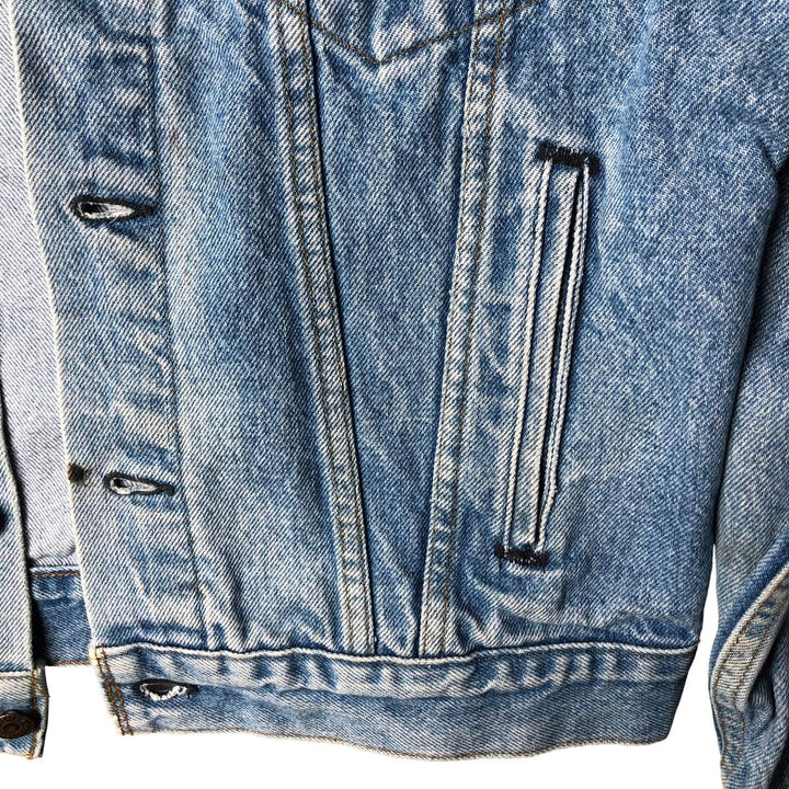 80'S Levi's 70506-0214 denim jacket, denim jacket, made in USA, men's size S, vintage cotton blue type Vintage Second Hand