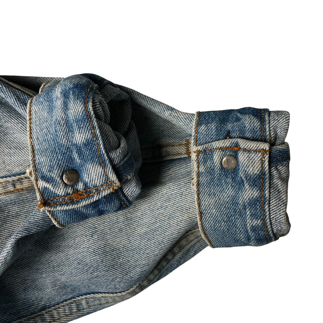 80'S Levi's 70506-0214 denim jacket, denim jacket, made in USA, men's size S, vintage cotton blue type Vintage Second Hand