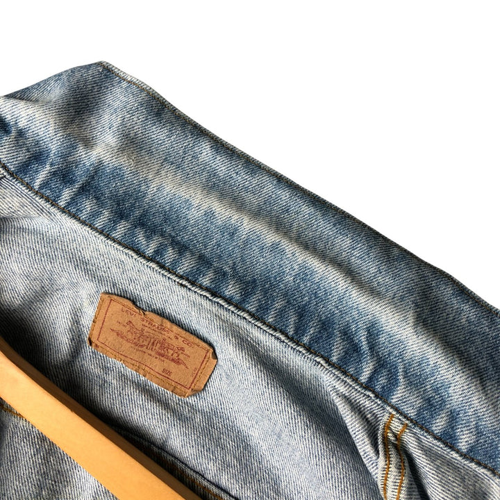 80'S Levi's 70506-0214 denim jacket, denim jacket, made in USA, men's size S, vintage cotton blue type Vintage Second Hand