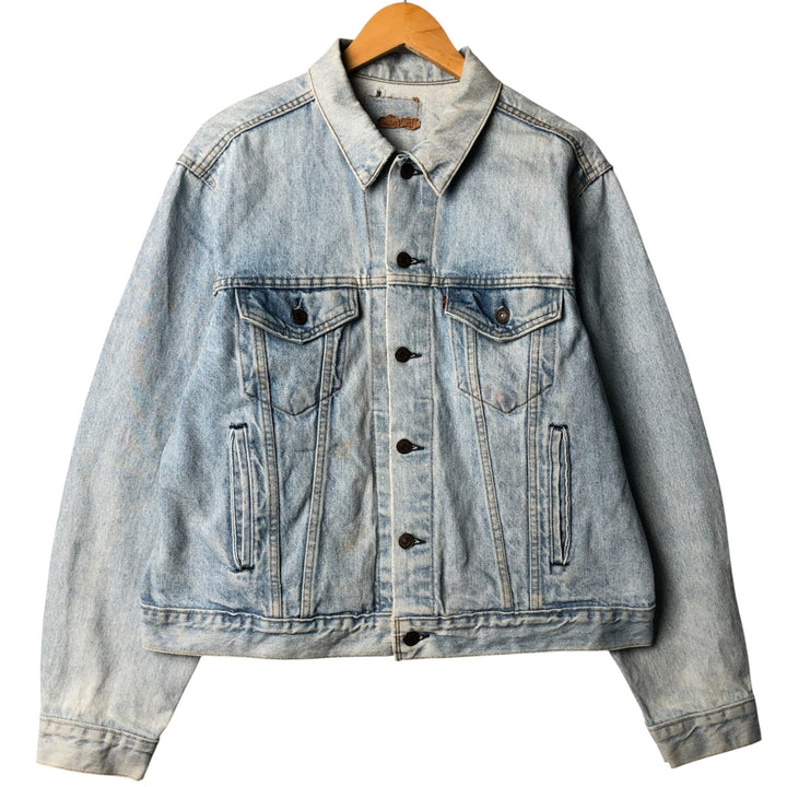 Vintage 1990'S Levi's 70506-0214 denim jacket, made in the USA, size L. cotton blue type Vintage Second Hand