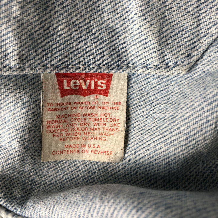 Vintage 1990'S Levi's 70506-0214 denim jacket, made in the USA, size L. cotton blue type Vintage Second Hand
