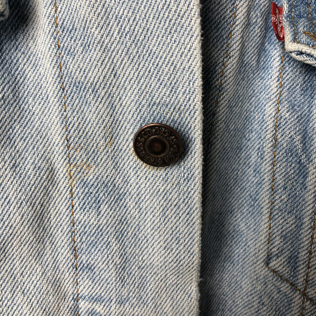 Vintage 1990'S Levi's 70506-0214 denim jacket, made in the USA, size L. cotton blue type Vintage Second Hand