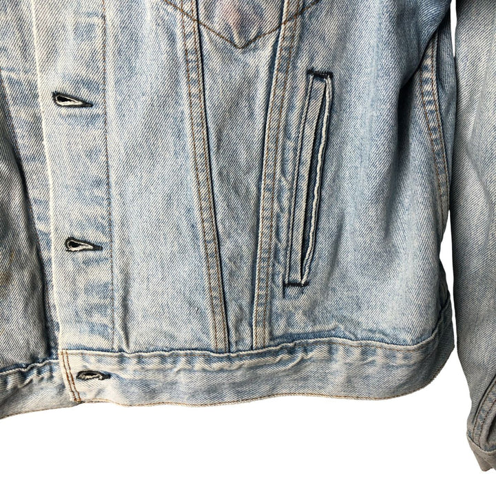 Vintage 1990'S Levi's 70506-0214 denim jacket, made in the USA, size L. cotton blue type Vintage Second Hand
