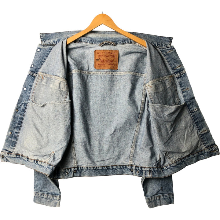 Vintage 1990'S Levi's 70598-4891 Large Patch Denim Jacket, Men's Size L unclear blue type Vintage Second Hand