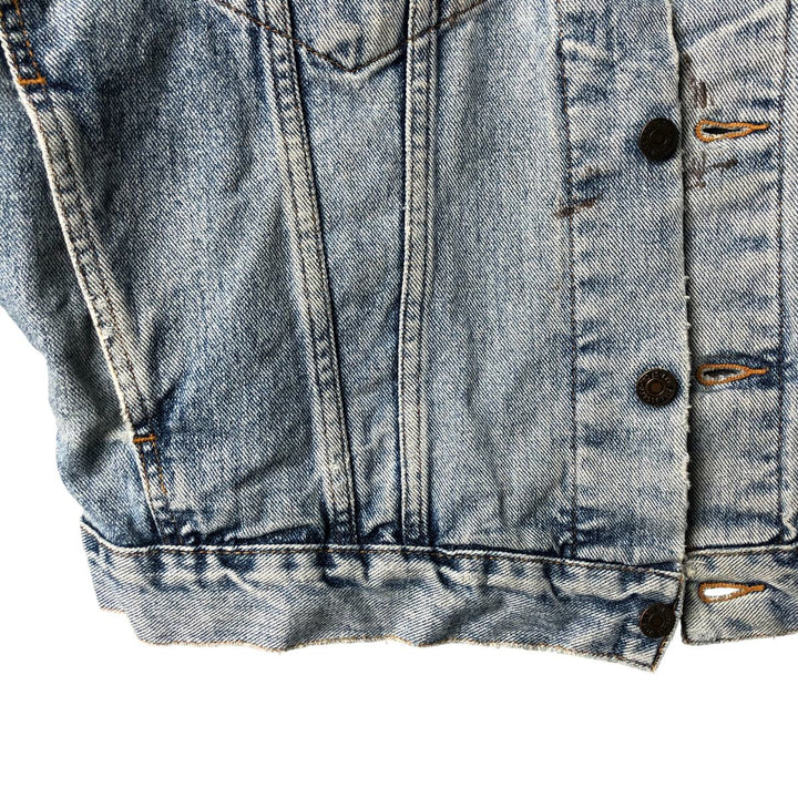 Vintage 1990'S Levi's 70598-4891 Large Patch Denim Jacket, Men's Size L unclear blue type Vintage Second Hand