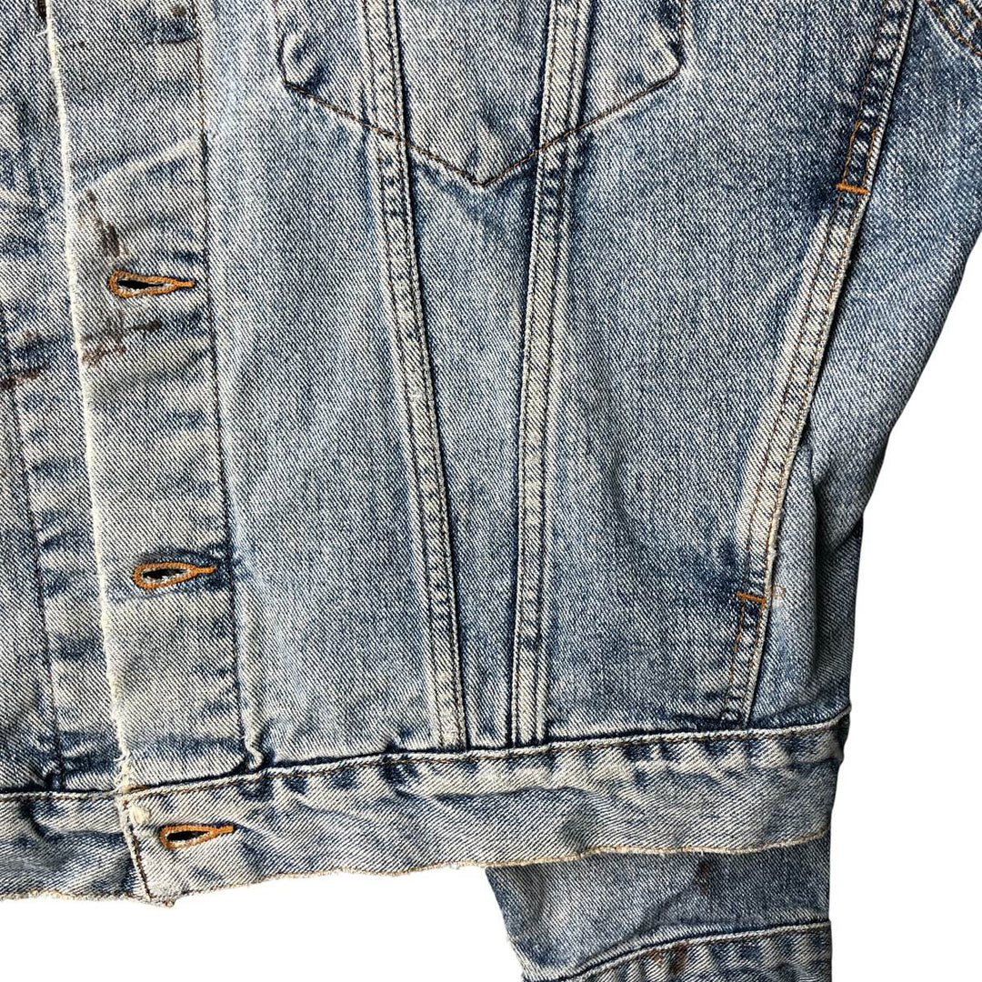 Vintage 1990'S Levi's 70598-4891 Large Patch Denim Jacket, Men's Size L unclear blue type Vintage Second Hand