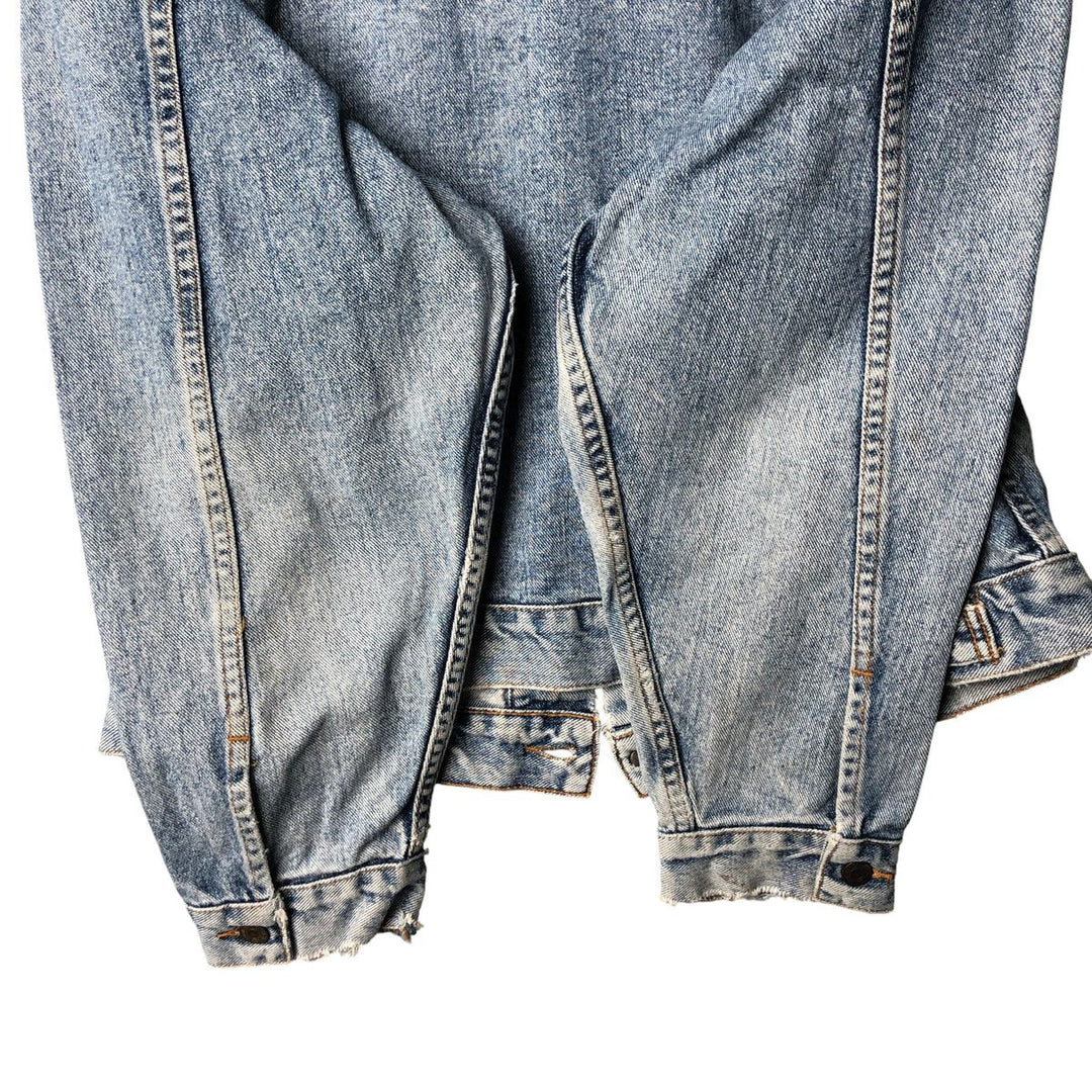 Vintage 1990'S Levi's 70598-4891 Large Patch Denim Jacket, Men's Size L unclear blue type Vintage Second Hand