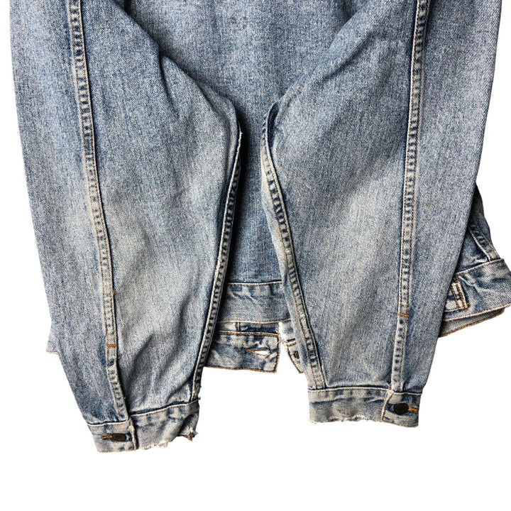 Vintage 1990'S Levi's 70598-4891 Large Patch Denim Jacket, Men's Size L unclear blue type Vintage Second Hand