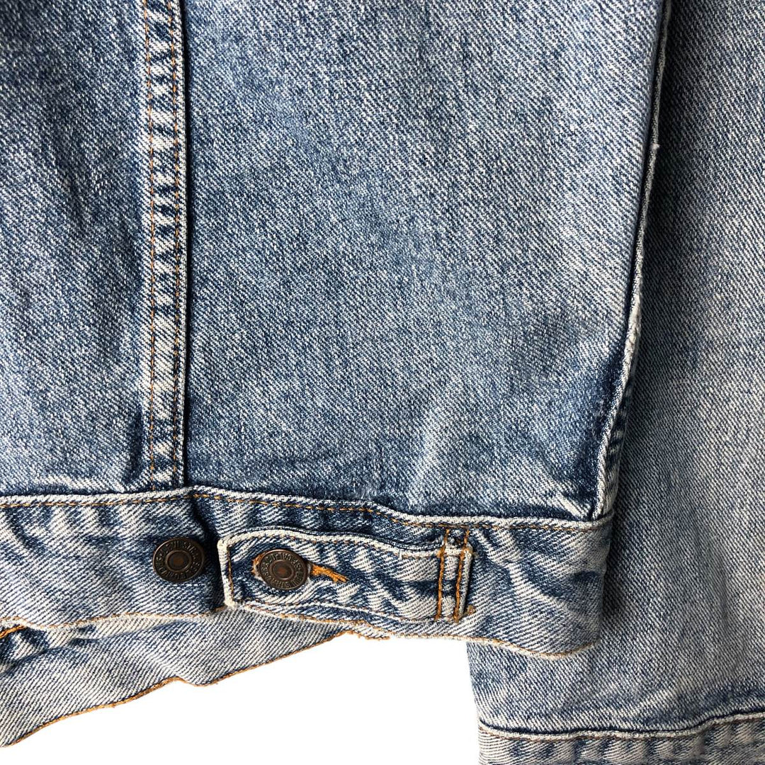 Vintage 1990'S Levi's 70598-4891 Large Patch Denim Jacket, Men's Size L unclear blue type Vintage Second Hand