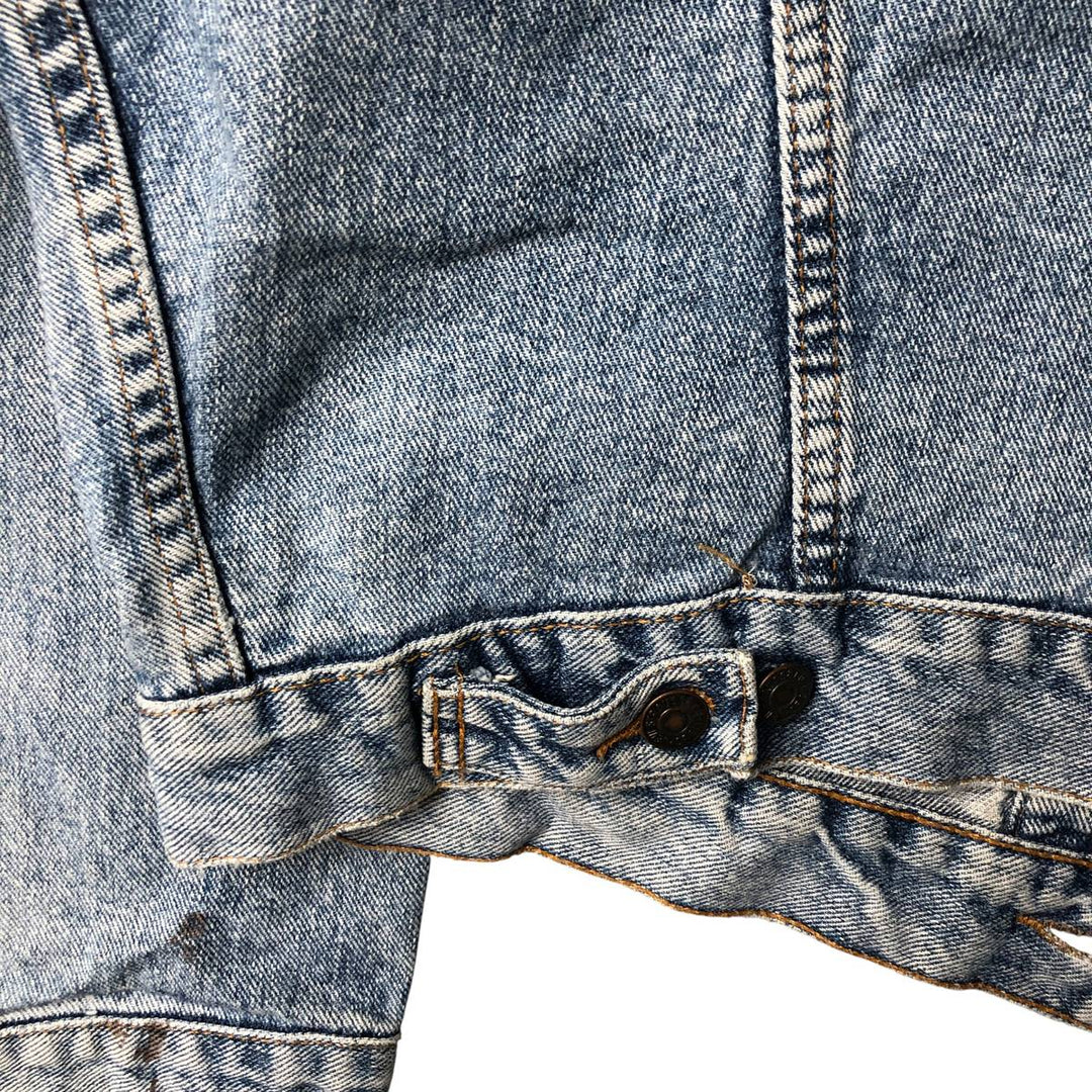 Vintage 1990'S Levi's 70598-4891 Large Patch Denim Jacket, Men's Size L unclear blue type Vintage Second Hand