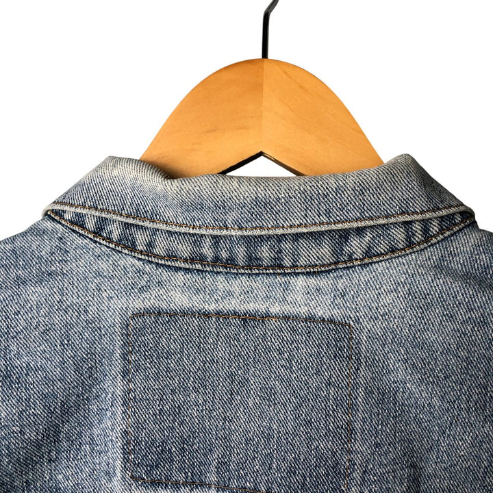 Vintage 1990'S Levi's 70598-4891 Large Patch Denim Jacket, Men's Size L unclear blue type Vintage Second Hand