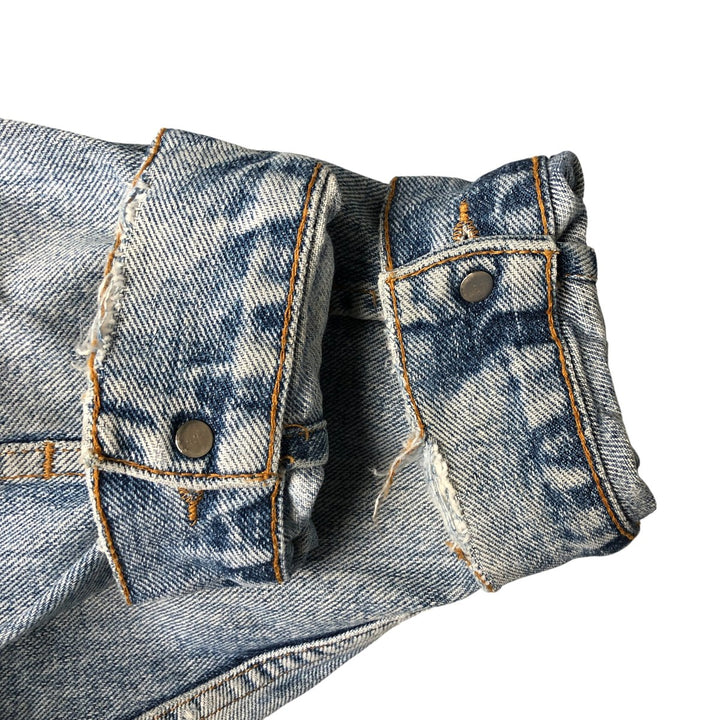 Vintage 1990'S Levi's 70598-4891 Large Patch Denim Jacket, Men's Size L unclear blue type Vintage Second Hand
