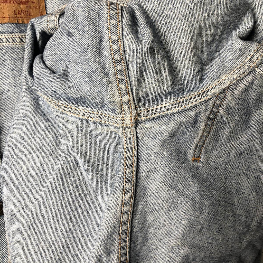 Vintage 1990'S Levi's 70598-4891 Large Patch Denim Jacket, Men's Size L unclear blue type Vintage Second Hand
