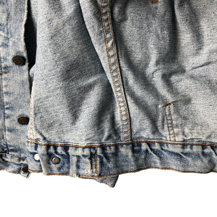 Vintage 1990'S Levi's 70598-4891 Large Patch Denim Jacket, Men's Size L unclear blue type Vintage Second Hand