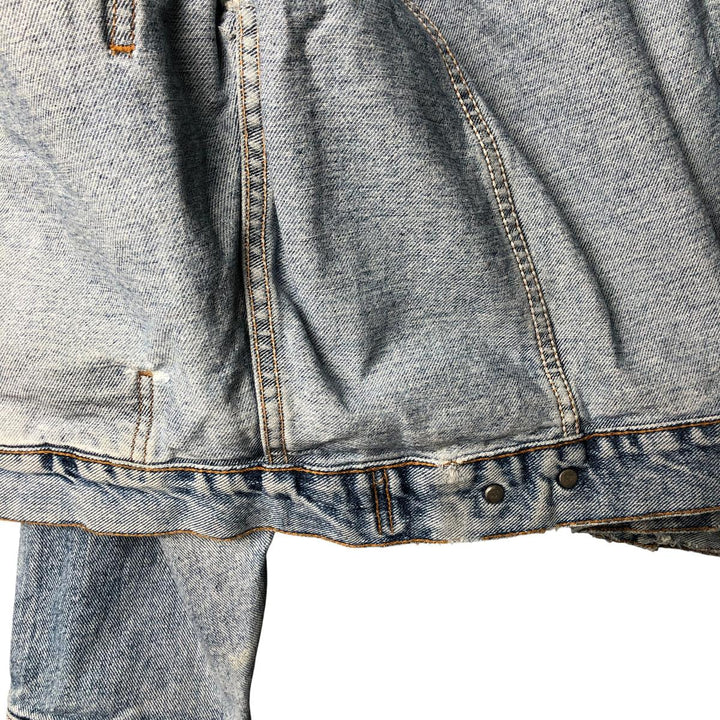 Vintage 1990'S Levi's 70598-4891 Large Patch Denim Jacket, Men's Size L unclear blue type Vintage Second Hand