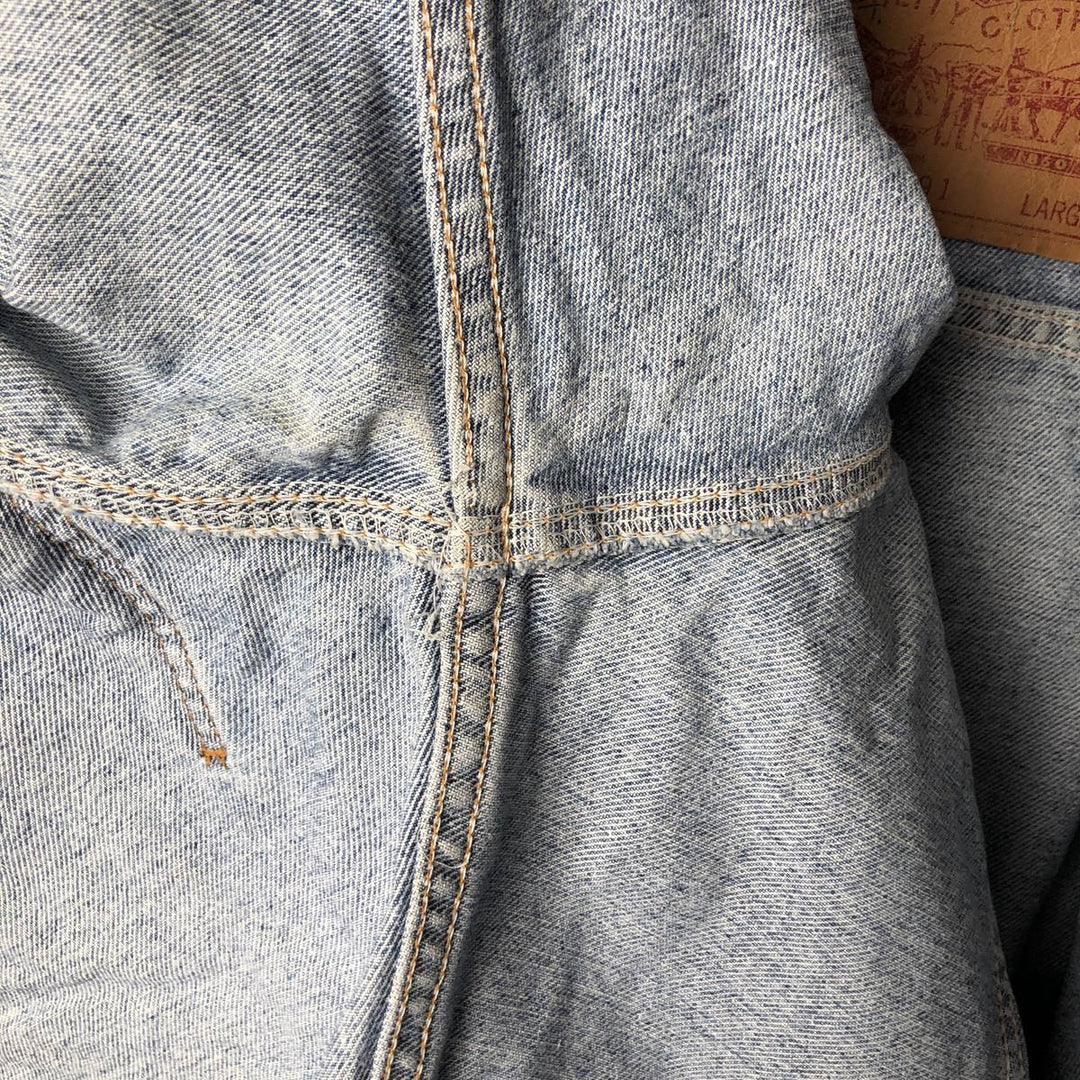 Vintage 1990'S Levi's 70598-4891 Large Patch Denim Jacket, Men's Size L unclear blue type Vintage Second Hand