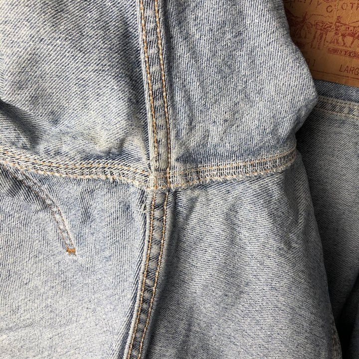 Vintage 1990'S Levi's 70598-4891 Large Patch Denim Jacket, Men's Size L unclear blue type Vintage Second Hand