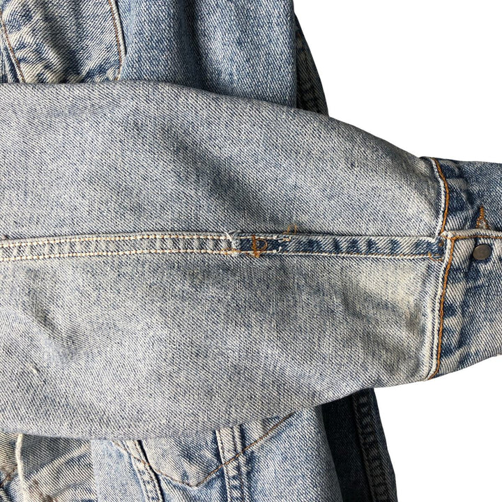 Vintage 1990'S Levi's 70598-4891 Large Patch Denim Jacket, Men's Size L unclear blue type Vintage Second Hand