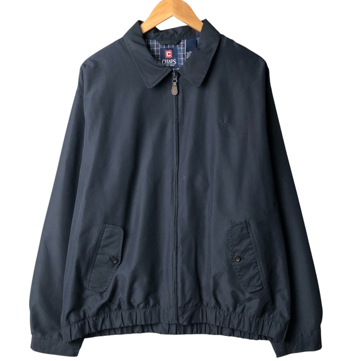 CHAPS Swing Top Sports Jacket, Men's Size XL polyester navy blue type Vintage Second Hand