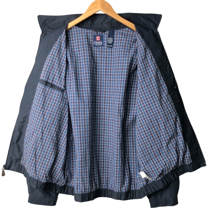 CHAPS Swing Top Sports Jacket, Men's Size XL polyester navy blue type Vintage Second Hand