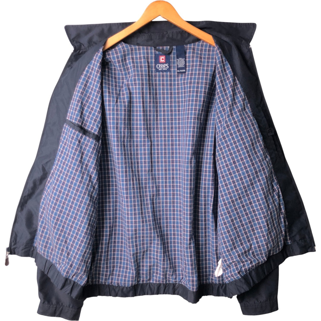CHAPS Swing Top Sports Jacket, Men's Size XL polyester navy blue type Vintage Second Hand