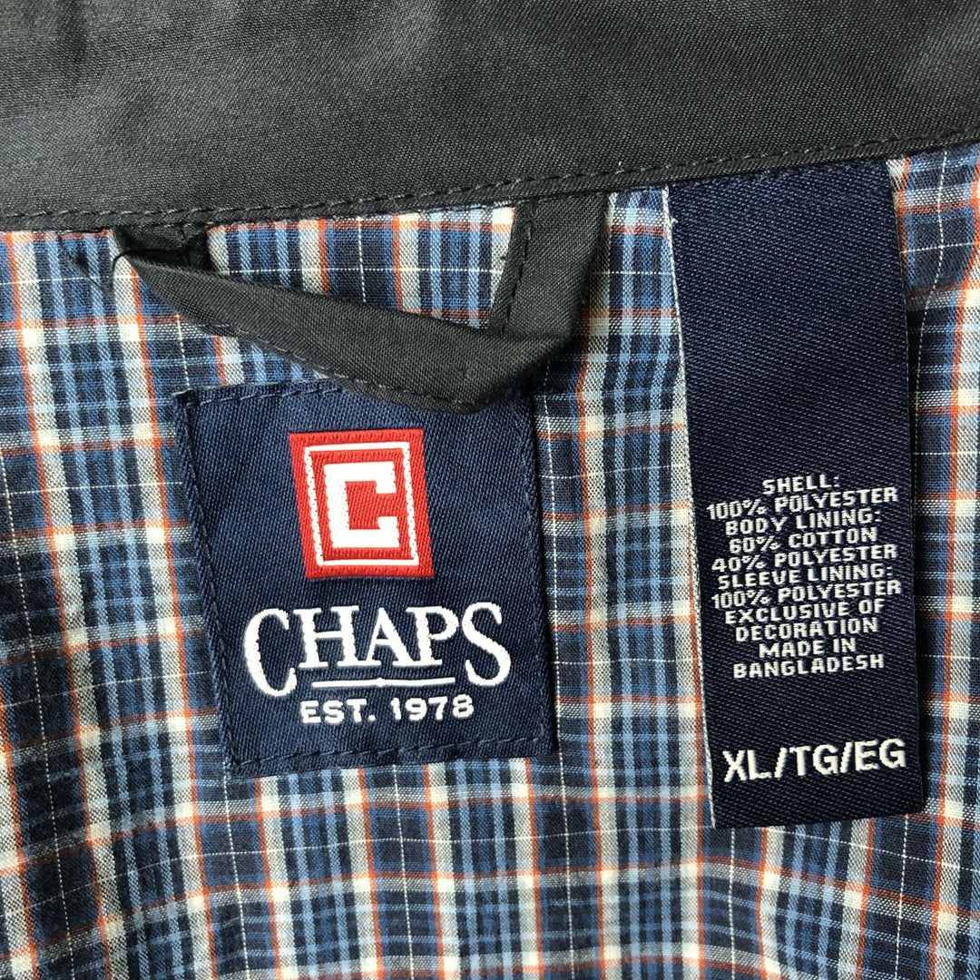 CHAPS Swing Top Sports Jacket, Men's Size XL polyester navy blue type Vintage Second Hand